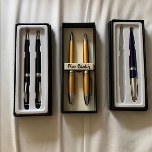 NWOT Pierre Cardin Stationery Ink Pen & Lead Pencil Bundle Collection Set